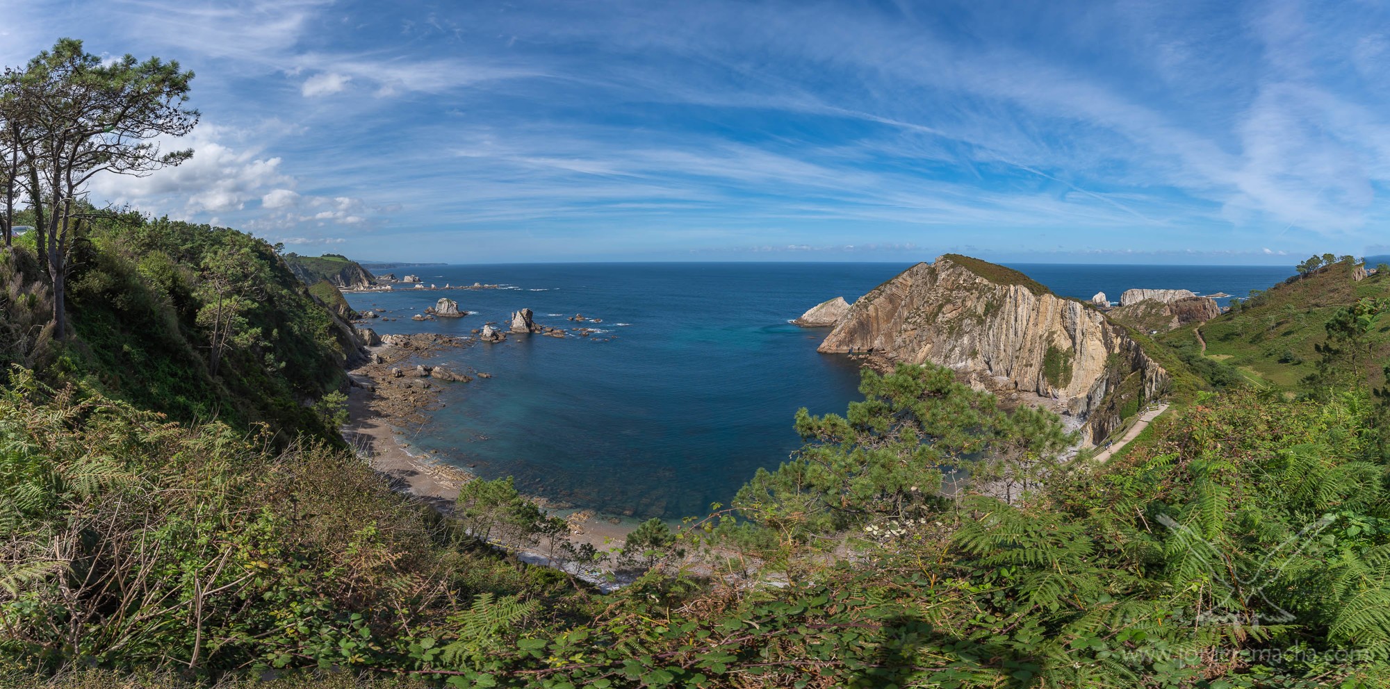 Panorámica de la playa del Silencio 